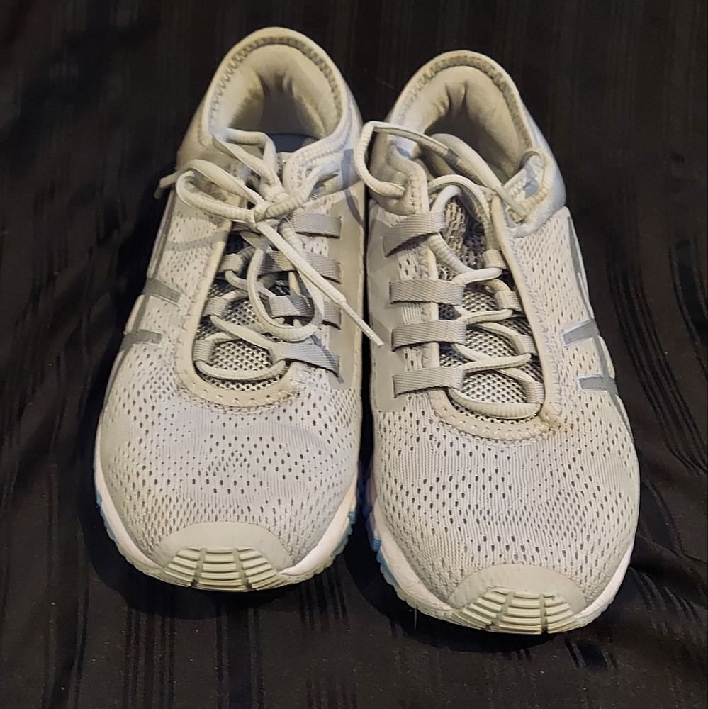 Asics Gel Quantum Size 8 WOMEN GREY 180 1022A027 Comfort Walking Running Shoes